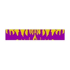 Yellow And Purple In Harmony Premium Plush Fleece Scarf (mini) by pepitasart