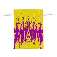 Yellow And Purple In Harmony Lightweight Drawstring Pouch (s) by pepitasart