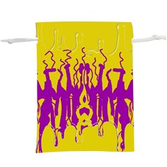 Yellow And Purple In Harmony Lightweight Drawstring Pouch (xl) by pepitasart