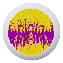 Yellow And Purple In Harmony Dento Box With Mirror by pepitasart