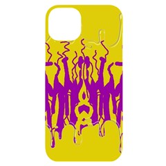 Yellow And Purple In Harmony Iphone 14 Plus Black Uv Print Case by pepitasart