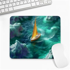 Lion King Of The Jungle Nature Large Mousepad by Cemarart