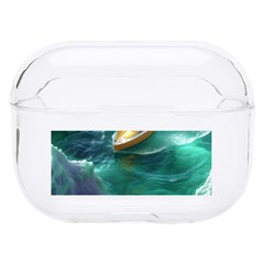 Mountain Wolf Tree Nature Moon Hard Pc Airpods Pro Case by Cemarart