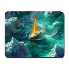 Mountain Birds River Sunset Nature Small Mousepad