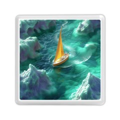 Double Exposure Flower Memory Card Reader (square) by Cemarart