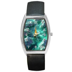 Valley Night Mountains Barrel Style Metal Watch by Cemarart