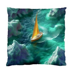 Valley Night Mountains Standard Cushion Case (two Sides) by Cemarart