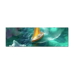 Dolphin Swimming Sea Ocean Sticker (bumper) by Cemarart