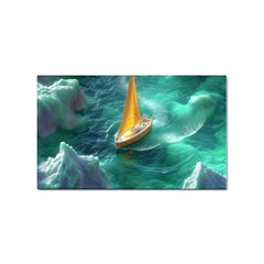 Dolphin Swimming Sea Ocean Sticker Rectangular (100 Pack) by Cemarart