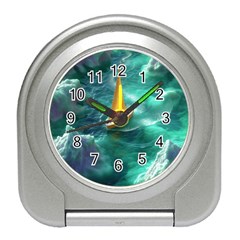 Dolphin Swimming Sea Ocean Travel Alarm Clock by Cemarart