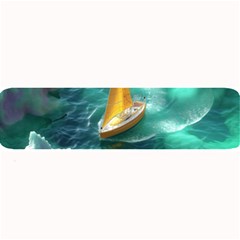 Dolphin Swimming Sea Ocean Large Bar Mat by Cemarart