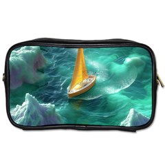 Dolphin Swimming Sea Ocean Toiletries Bag (one Side) by Cemarart