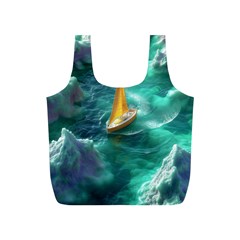 Dolphin Swimming Sea Ocean Full Print Recycle Bag (s) by Cemarart