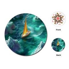 Dolphin Sea Ocean Playing Cards Single Design (round) by Cemarart