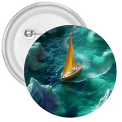 Dolphins Sea Ocean 3  Buttons by Cemarart