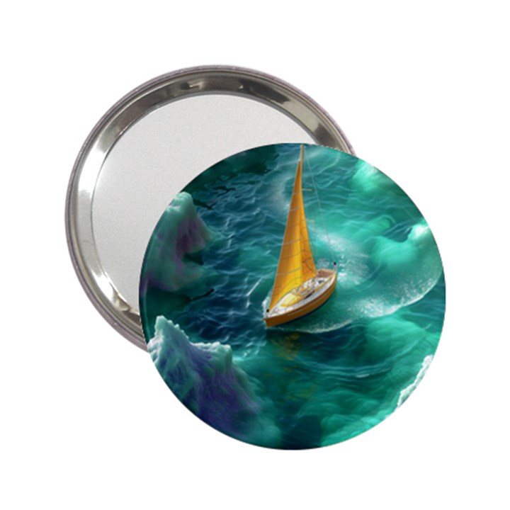 Dolphins Sea Ocean 2.25  Handbag Mirrors