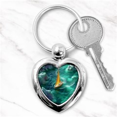 Dolphins Sea Ocean Key Chain (heart) by Cemarart