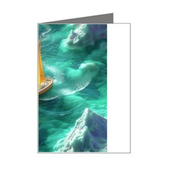 Dolphins Sea Ocean Mini Greeting Card by Cemarart