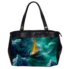 Dolphins Sea Ocean Oversize Office Handbag by Cemarart