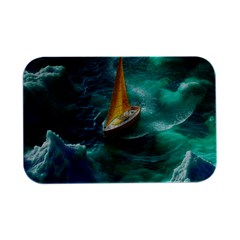 Dolphins Sea Ocean Open Lid Metal Box (silver)   by Cemarart