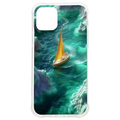 Dolphin Swimming Sea Ocean Iphone 12/12 Pro Tpu Uv Print Case by Cemarart