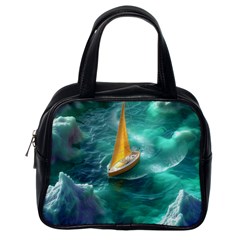 Dolphins Sea Ocean Water Classic Handbag (one Side) by Cemarart