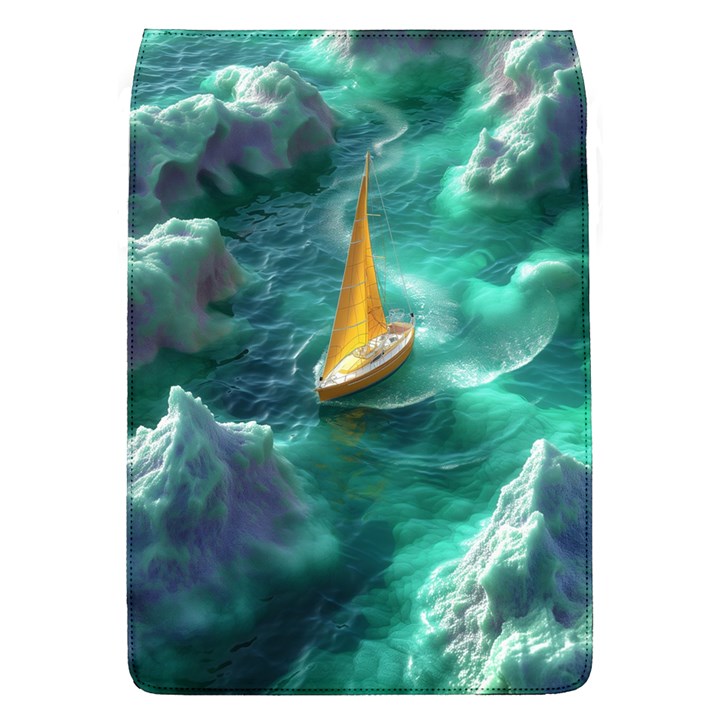 Dolphins Sea Ocean Water Removable Flap Cover (L)