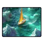 Dolphins Sea Ocean Water Two Sides Fleece Blanket (Small) 45 x34  Blanket Front