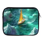 Silk Waves Abstract Apple iPad 2/3/4 Zipper Cases Front