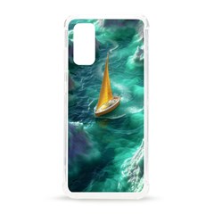 Silk Waves Abstract Samsung Galaxy S20 6 2 Inch Tpu Uv Case by Cemarart