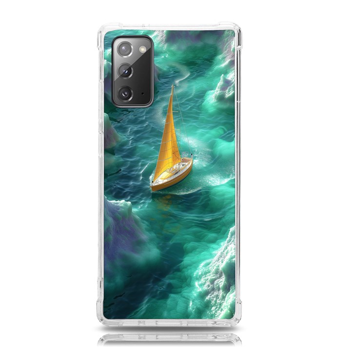 Silk Waves Abstract Samsung Galaxy Note 20 TPU UV Case