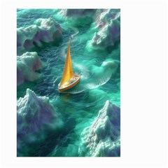 Seascape Boat Sailing Large Garden Flag (two Sides) by Cemarart