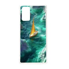 Seascape Boat Sailing Samsung Galaxy Note 20 Tpu Uv Case by Cemarart