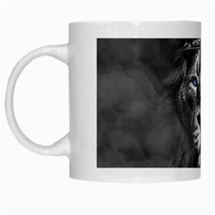 Lion King Of The Jungle Nature White Mug by Cemarart