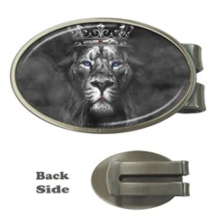 Lion King Of The Jungle Nature Money Clips (oval)  by Cemarart