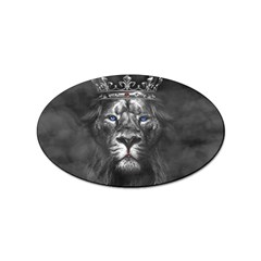 Lion King Of The Jungle Nature Sticker (oval) by Cemarart