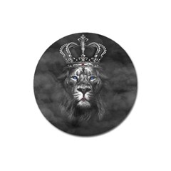 Lion King Of The Jungle Nature Magnet 3  (round) by Cemarart