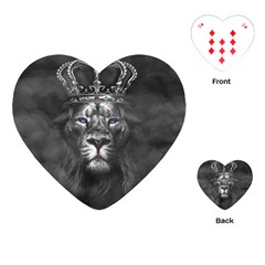 Lion King Of The Jungle Nature Playing Cards Single Design (heart)