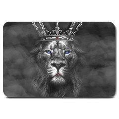 Lion King Of The Jungle Nature Large Doormat by Cemarart