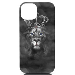 Lion King Of The Jungle Nature Iphone 14 Black Uv Print Case by Cemarart