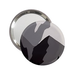 Mountain Wolf Tree Nature Moon 2 25  Handbag Mirrors by Cemarart