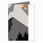 Mountain Wolf Tree Nature Moon Greeting Cards (Pkg of 8) Left