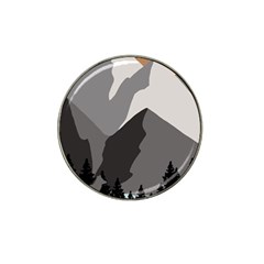 Mountain Wolf Tree Nature Moon Hat Clip Ball Marker (4 Pack) by Cemarart