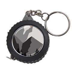 Mountain Wolf Tree Nature Moon Measuring Tape by Cemarart