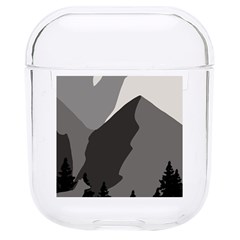 Mountain Wolf Tree Nature Moon Hard Pc Airpods 1/2 Case by Cemarart