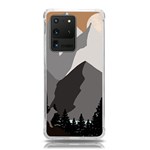 Mountain Wolf Tree Nature Moon Samsung Galaxy S20 Ultra 6.9 Inch TPU UV Case Front