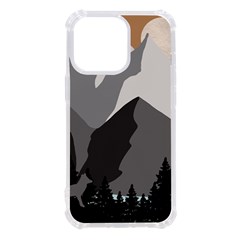 Mountain Wolf Tree Nature Moon Iphone 13 Pro Tpu Uv Print Case