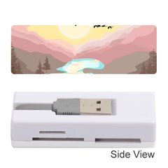 Mountain Birds River Sunset Nature Memory Card Reader (stick) by Cemarart