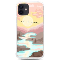 Mountain Birds River Sunset Nature Iphone 12/12 Pro Tpu Uv Print Case by Cemarart