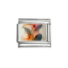 Double Exposure Flower Italian Charm (9mm) by Cemarart